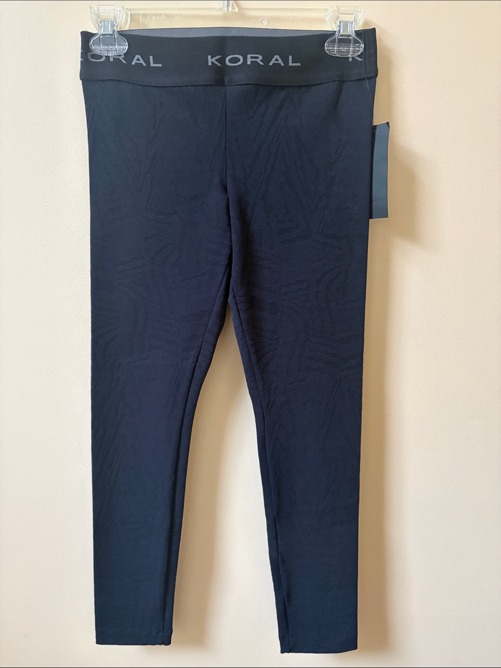 Koral Black High-Rise Textured Leggings - NEW